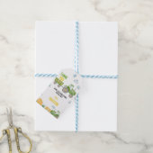 Groene Tractor Boerderij Verjaardagsfeestje Dank u Cadeaulabel (Met Touw)