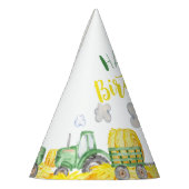 Groene Tractor Boerderij Verjaardagsfeestje Pet Feesthoedjes (Links)