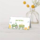 Groene Tractor Boerderij Verjaardagsfeestplaatskaa Plaatskaartje (Voorkant)