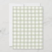 Groene tractor & boerderijdieren verjaardagsfeest kaart (Achterkant)