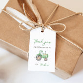 Groene Tractor Cadeaubijlage Cadeaulabel