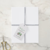 Groene Tractor Cadeaubijslage Cadeaulabel (Met Touw)