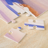 Groene Tractor en Rode Schuur Legpuzzel (Zijkant)