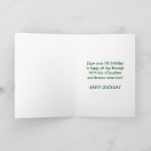 Groene Tractor Gepersonaliseerde 5e Verjaardag Kaart (Binnen)