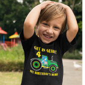 Groene Tractor Get In Gear Verjaardag Jongens T-sh Kinder Shirts