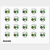 Groene Tractor Grasmaaier Stickers (Vel)