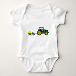 Groene Tractor met Planter Cart Romper