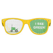 Groene Tractor Party Shades Kinder Zonnebril (Voorkant)