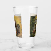 groene tractor Rustic Old Barn Glas (Rechts)