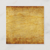  groene tractor Rustic Old Barn Vierkante Visitekaartje (Achterkant)