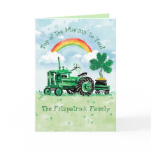  groene tractor St. Patrick's Day
