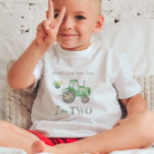 Groene Tractor Verjaardag T-shirt