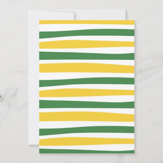 Groene Tractor Verjaardagsfeestuitnodiging Kaart (Achterkant)