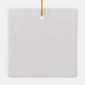 Groene Tractor Waterverf Gepersonaliseerde Boerder Keramisch Ornament (Achterkant)