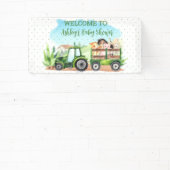 Groene tractorbanner voor landbouwhuisdieren spandoek (Insitu)