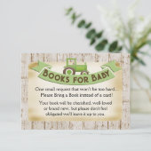 Groene Tractorboeken voor Baby Kaart (Staand voorkant)