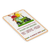 Groene tractorboys met als geboortedag beschouwd m magneet (Rechterzijde)