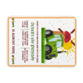 Groene tractorboys met als geboortedag beschouwd m magneet (Horizontaal)