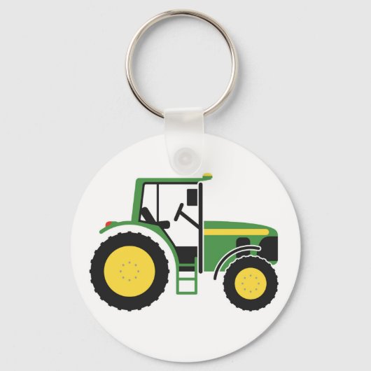 Groene tractorsleutel sleutelhanger (Voorkant)