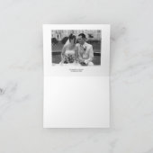 Groene traditionele rand eenvoudig bedankbriefje bedankkaart (Binnen)