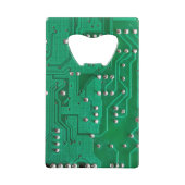 Groene Transistor Circuit Board Creditkaart Flessenopener (Achterkant)