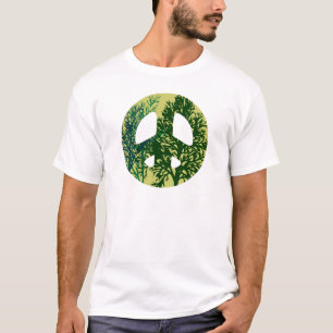 Groene Trees Vredesbord T-shirt
