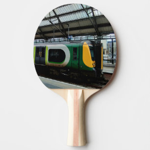 Groene trein, op station Liverpool Tafeltennisbatje