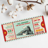 Groene treinkaartje Birthday-instapkaart Kaart