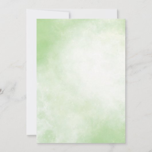 Groene trekkende landbouwhuisdieren - uitnodiging (Achterkant)