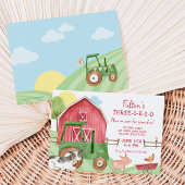 Groene trekkende landbouwhuisdieren - uitnodiging