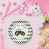 Groene trekker - Aangepersonaliseerde de Borden va Papieren Bordje (Feest)