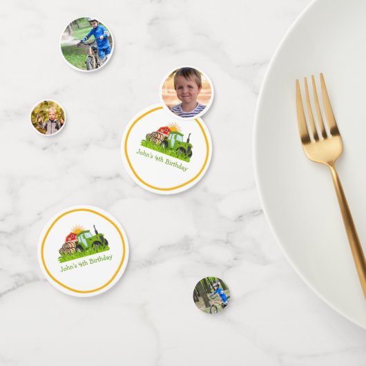 groene trekker | Boerderij Thema Verjaardagsfeest  Confetti (Groep)