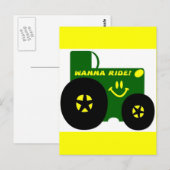GROENE TREKKER BRIEFKAART (Voorkant / Achterkant)