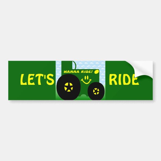GROENE TREKKER BUMPERSTICKER (Voorkant)