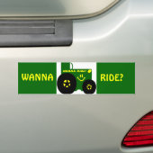 GROENE TREKKER BUMPERSTICKER (Op auto)