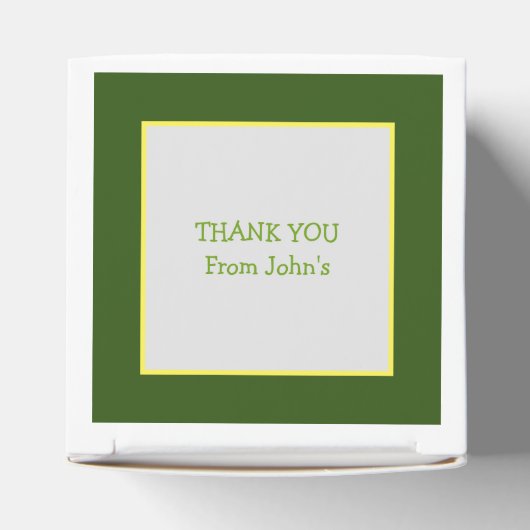 groene trekker | Jongens thema verjaardagsfeestje Bedankdoosjes (Bovenkant)