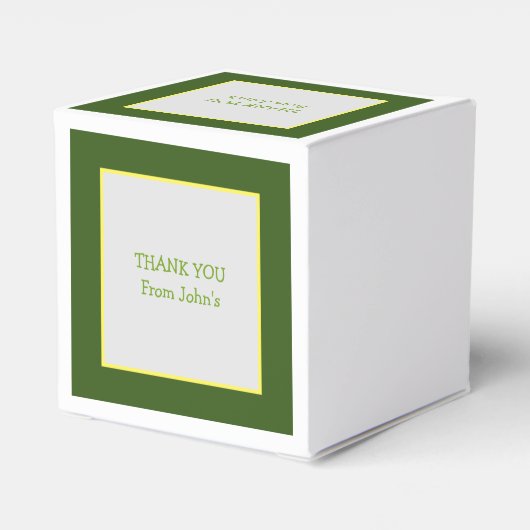 groene trekker | Jongens thema verjaardagsfeestje Bedankdoosjes (Achterkant)