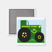 GROENE TREKKER MAGNEET (Voorkant / Achterkant)