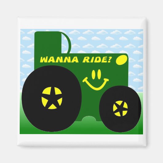 GROENE TREKKER MAGNEET (Voorkant)