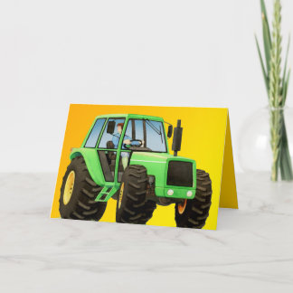 groene trekker van het kind kaart