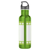 Groene trekker voor testbakken, naam toevoegen waterfles (Achterkant)