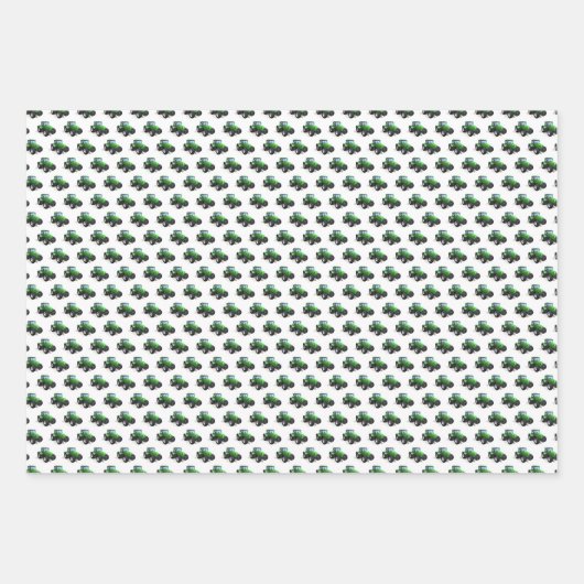 Groene trekkers inpakpapier vel (Voorkant 3)