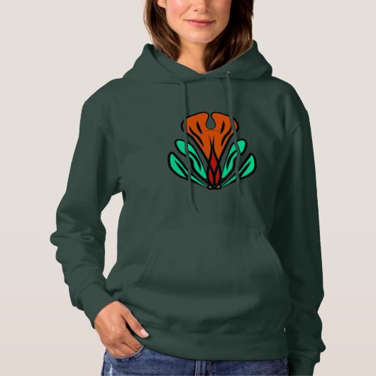 Groene Tribale Hoodie (Voorkant)