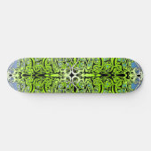 Groene Tribale Rijk ontwerp Persoonlijk Skateboard (Horizontaal)