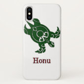Groene Tribale Zee Turtle on White Case-Mate iPhone Case (Achterkant)