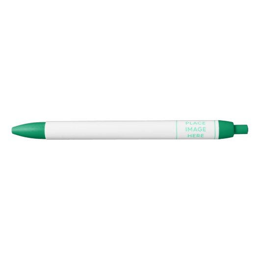 Groene Trim Pen, zwarte inkt Zwarte Inkt Pen (Voorkant)