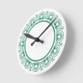 groene trim ronde klok (Hoek)