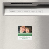 Groene Triple Stripe Foto sparen de Magnet van de  (Insitu (Vaatwasser))