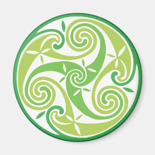 Groene triskel magneet