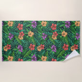 Groene tropen strandlaken (Voorkant)